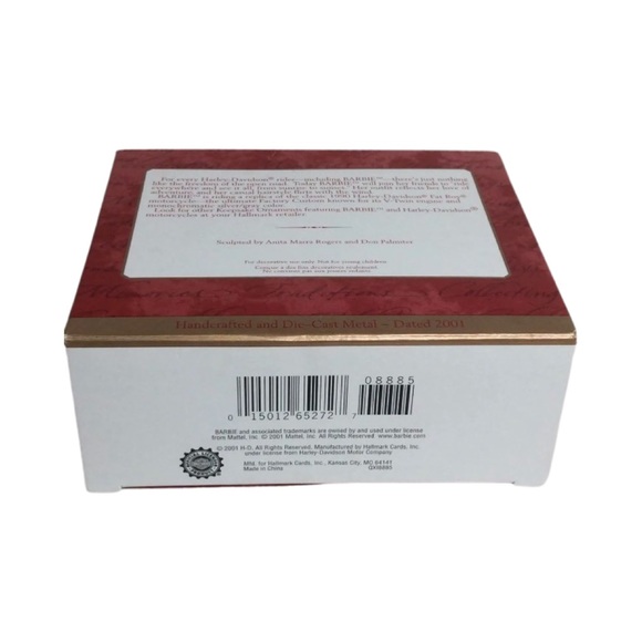 Hallmark Keepsake Ornament Barbie Doll Harley Davidson Motorcycle 2001 QXI8885 - Picture 10 of 15